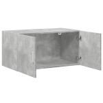 vidaXL Dulap de perete, gri beton, 80x42,5x40 cm, lemn prelucrat