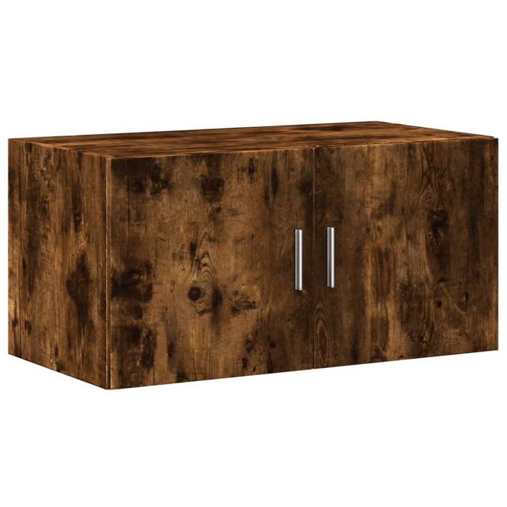 vidaXL Dulap de perete, stejar fumuriu, 80x42,5x40 cm, lemn compozit