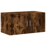 vidaXL Dulap de perete, stejar fumuriu, 80x42,5x40 cm, lemn compozit