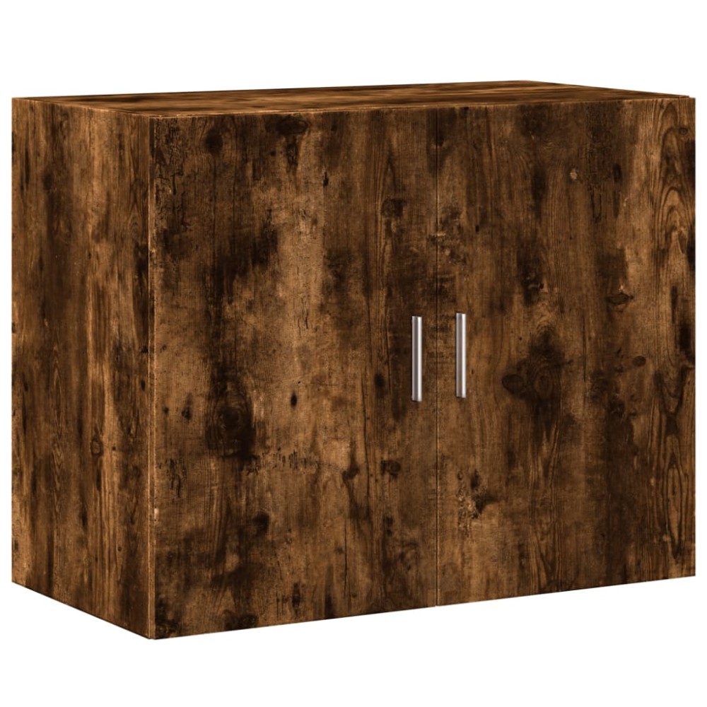 vidaXL Dulap de perete, stejar fumuriu, 80x42,5x64 cm, lemn compozit