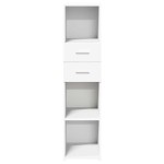 vidaXL Dulap înalt, alb, 30x42,5x124 cm, lemn prelucrat vidaXL Dulap înalt, alb, 30x42,5x124 cm, lemn prelucrat