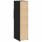 vidaXL Dulap înalt, negru, 30x42,5x124 cm, lemn prelucrat