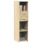 vidaXL Dulap înalt, stejar sonoma, 30x42,5x124 cm, lemn prelucrat vidaXL Dulap înalt, stejar sonoma, 30x42,5x124 cm, lemn prelucrat