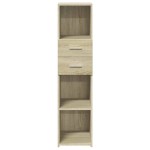 vidaXL Dulap înalt, stejar sonoma, 30x42,5x124 cm, lemn prelucrat vidaXL Dulap înalt, stejar sonoma, 30x42,5x124 cm, lemn prelucrat