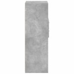 vidaXL Dulap înalt, gri beton, 30x42,5x124 cm, lemn prelucrat vidaXL Dulap înalt, gri beton, 30x42,5x124 cm, lemn prelucrat
