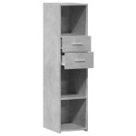 vidaXL Dulap înalt, gri beton, 30x42,5x124 cm, lemn prelucrat vidaXL Dulap înalt, gri beton, 30x42,5x124 cm, lemn prelucrat