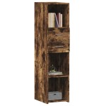 vidaXL Dulap înalt, stejar fumuriu, 30x42,5x124 cm, lemn prelucrat