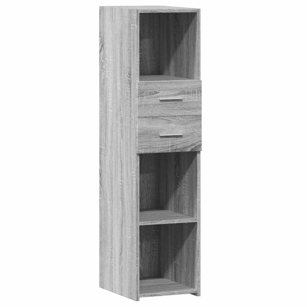 vidaXL Dulap înalt, gri sonoma, 30x42,5x124 cm, lemn prelucrat