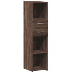 vidaXL Dulap înalt, stejar maro, 30x42,5x124 cm, lemn prelucrat vidaXL Dulap înalt, stejar maro, 30x42,5x124 cm, lemn prelucrat