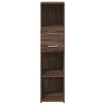 vidaXL Dulap înalt, stejar maro, 30x42,5x124 cm, lemn prelucrat vidaXL Dulap înalt, stejar maro, 30x42,5x124 cm, lemn prelucrat
