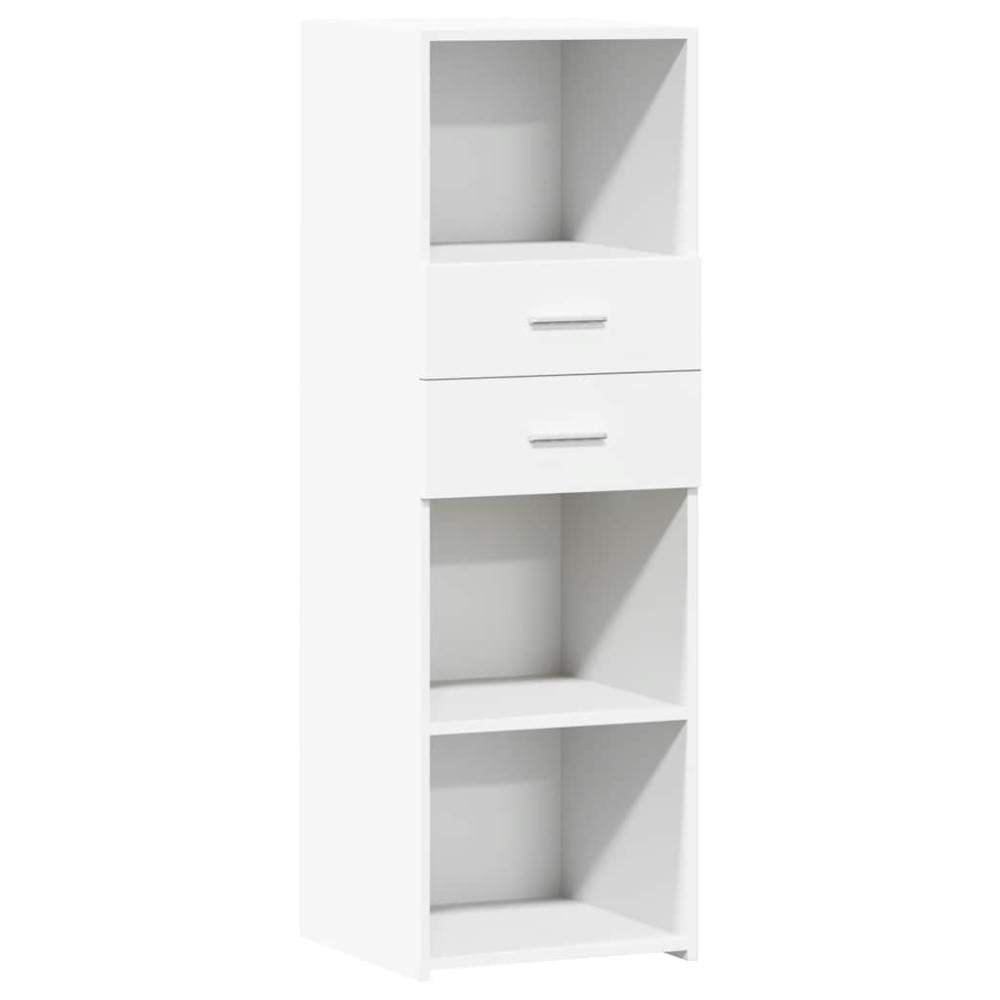 vidaXL Dulap înalt, alb, 40x42,5x124 cm, lemn prelucrat