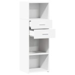 vidaXL Dulap înalt, alb, 40x42,5x124 cm, lemn prelucrat