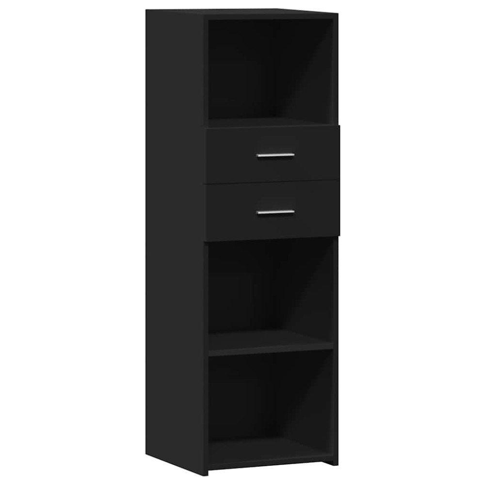 vidaXL Dulap înalt, negru, 40x42,5x124 cm, lemn prelucrat