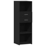 vidaXL Dulap înalt, negru, 40x42,5x124 cm, lemn prelucrat