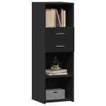 vidaXL Dulap înalt, negru, 40x42,5x124 cm, lemn prelucrat