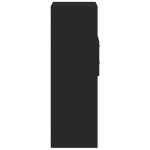 vidaXL Dulap înalt, negru, 40x42,5x124 cm, lemn prelucrat