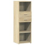 vidaXL Dulap înalt, stejar sonoma, 40x42,5x124 cm, lemn prelucrat vidaXL Dulap înalt, stejar sonoma, 40x42,5x124 cm, lemn prelucrat