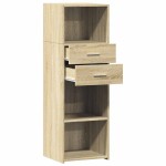 vidaXL Dulap înalt, stejar sonoma, 40x42,5x124 cm, lemn prelucrat vidaXL Dulap înalt, stejar sonoma, 40x42,5x124 cm, lemn prelucrat