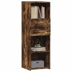 vidaXL Dulap înalt, stejar fumuriu, 40x42,5x124 cm, lemn prelucrat