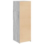 vidaXL Dulap înalt, gri sonoma, 40x42,5x124 cm, lemn prelucrat