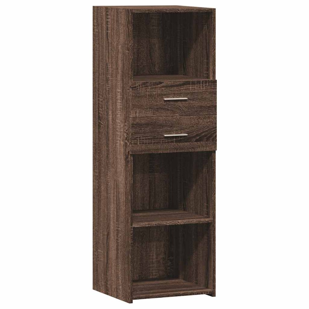 vidaXL Dulap înalt, stejar maro, 40x42,5x124 cm, lemn prelucrat