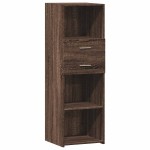vidaXL Dulap înalt, stejar maro, 40x42,5x124 cm, lemn prelucrat