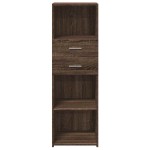 vidaXL Dulap înalt, stejar maro, 40x42,5x124 cm, lemn prelucrat