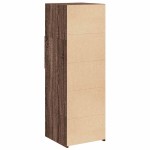 vidaXL Dulap înalt, stejar maro, 40x42,5x124 cm, lemn prelucrat