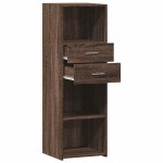 vidaXL Dulap înalt, stejar maro, 40x42,5x124 cm, lemn prelucrat