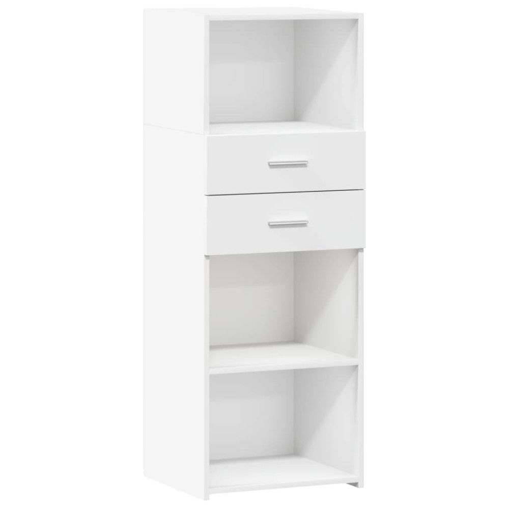 vidaXL Dulap înalt, alb, 45x42,5x124 cm, lemn prelucrat