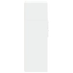 vidaXL Dulap înalt, alb, 45x42,5x124 cm, lemn prelucrat vidaXL Dulap înalt, alb, 45x42,5x124 cm, lemn prelucrat