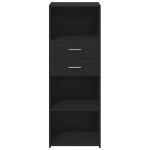 vidaXL Dulap înalt, negru, 45x42,5x124 cm, lemn prelucrat