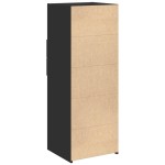 vidaXL Dulap înalt, negru, 45x42,5x124 cm, lemn prelucrat