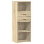 vidaXL Dulap înalt, stejar sonoma, 45x42,5x124 cm, lemn prelucrat