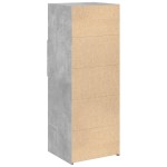 vidaXL Dulap înalt, gri beton, 45x42,5x124 cm, lemn prelucrat