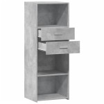 vidaXL Dulap înalt, gri beton, 45x42,5x124 cm, lemn prelucrat