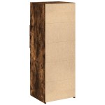 vidaXL Dulap înalt, stejar fumuriu, 45x42,5x124 cm, lemn prelucrat