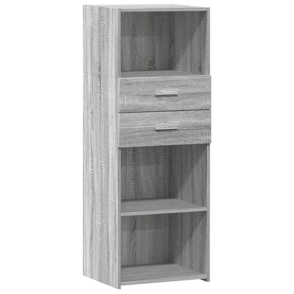vidaXL Dulap înalt, sonoma gri, 45x42,5x124 cm, lemn prelucrat