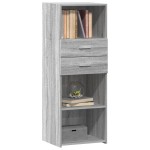 vidaXL Dulap înalt, sonoma gri, 45x42,5x124 cm, lemn prelucrat