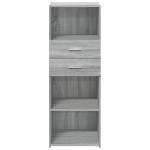 vidaXL Dulap înalt, sonoma gri, 45x42,5x124 cm, lemn prelucrat