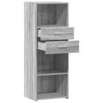 vidaXL Dulap înalt, sonoma gri, 45x42,5x124 cm, lemn prelucrat
