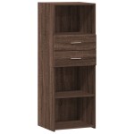 vidaXL Dulap înalt, stejar maro, 45x42,5x124 cm, lemn prelucrat