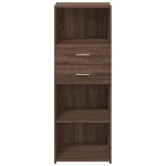 vidaXL Dulap înalt, stejar maro, 45x42,5x124 cm, lemn prelucrat