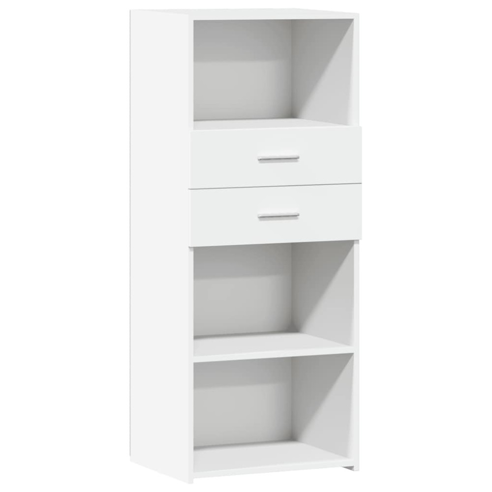 vidaXL Dulap înalt, alb, 50x42,5x124 cm, lemn prelucrat