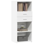 vidaXL Dulap înalt, alb, 50x42,5x124 cm, lemn prelucrat