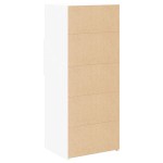 vidaXL Dulap înalt, alb, 50x42,5x124 cm, lemn prelucrat