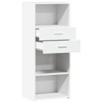 vidaXL Dulap înalt, alb, 50x42,5x124 cm, lemn prelucrat