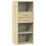 vidaXL Dulap înalt, stejar sonoma, 50x42,5x124 cm, lemn prelucrat vidaXL Dulap înalt, stejar sonoma, 50x42,5x124 cm, lemn prelucrat