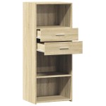vidaXL Dulap înalt, stejar sonoma, 50x42,5x124 cm, lemn prelucrat vidaXL Dulap înalt, stejar sonoma, 50x42,5x124 cm, lemn prelucrat