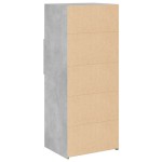 vidaXL Dulap înalt, gri beton, 50x42,5x124 cm, lemn prelucrat